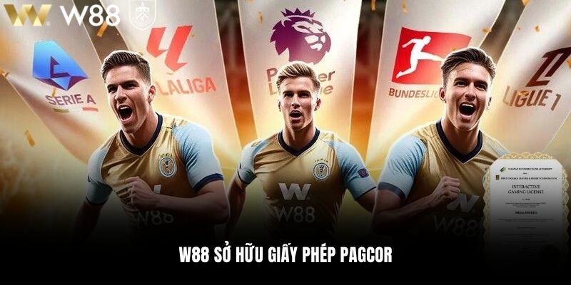 Tổ Chức W88 sở hữu giấy phép PAGCOR